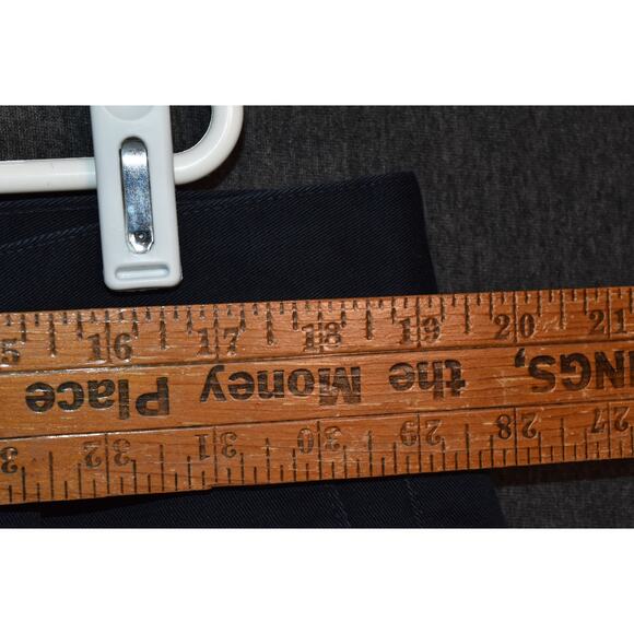 Dockers No Wrinkle Twill Men's 40x32 Pleated Khaki Pants Black - Picture 8 of 10